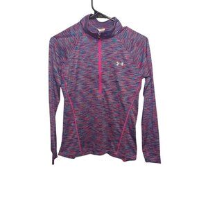 Under Armour Womens Tech Twist multi color purple 1/4 Zip Pullover Size Small